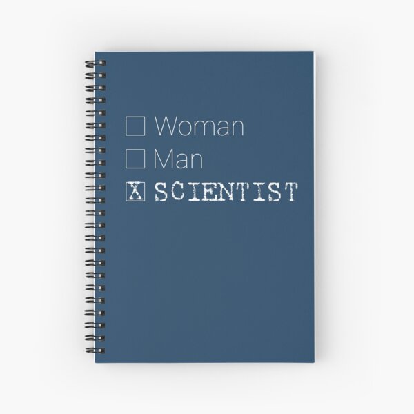 I'M A SCIENTIST White Ink Spiral Notebook