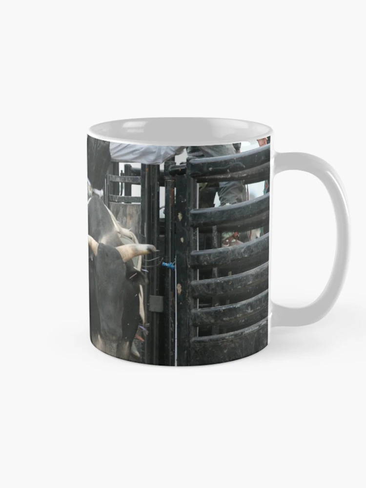 Thumbnail 3 of 6, Coffee Mug, Bull Rider Breakout designed and sold by Rodeo-Photos.