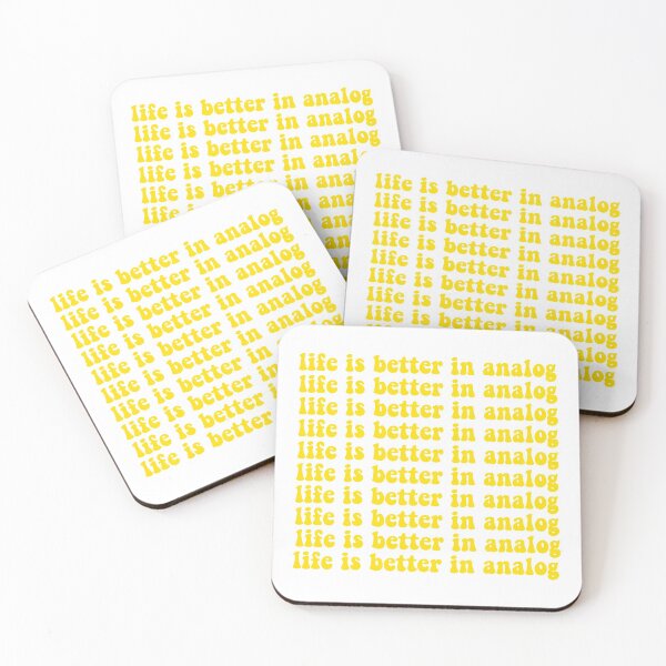 Item preview, life is better in analog designed and sold by Where the pigeons sleep.