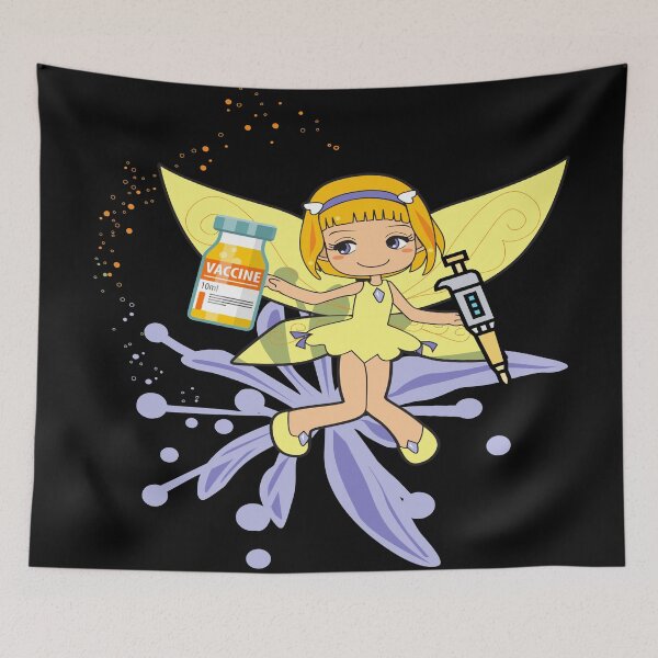 Item preview, LAB SCIENTIST FAIRY WITH PIPETTE VACCINE MEDICAL LABORATORY SCIENTIST  designed and sold by Hippiesole.