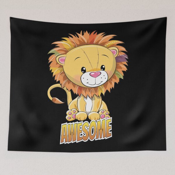 Item preview, Lion Awesome Cute Kawaii Cartoon designed and sold by ProjectX23.