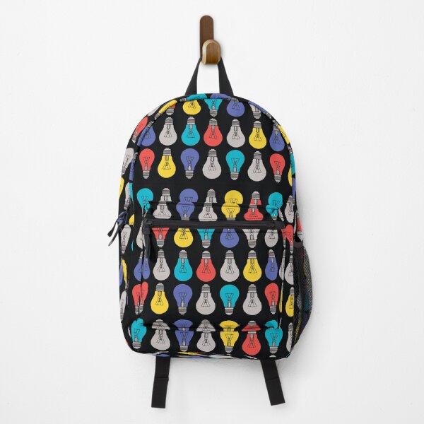 Item preview, Print with colorful light bulbs on a black background designed and sold by IrinaSenkova.