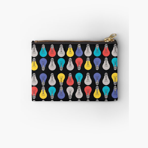 Item preview, Print with colorful light bulbs on a black background designed and sold by IrinaSenkova.