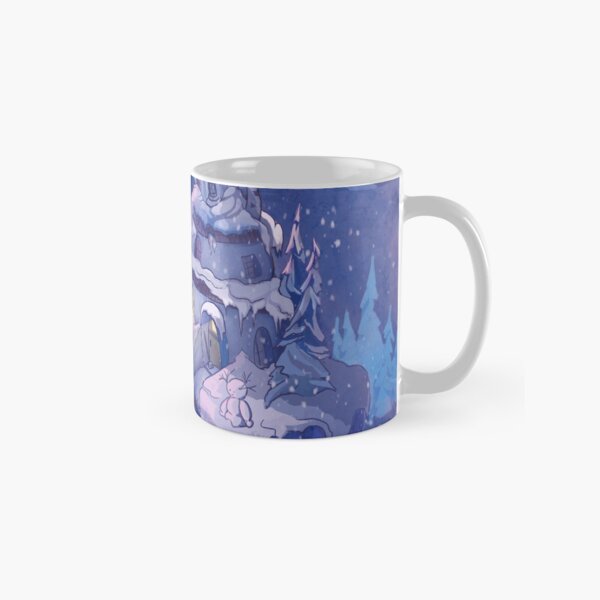 Vista previa del artículo con la obra «Escena de nieve de invierno Acogedora casa en lo alto de un acantilado», diseñado y vendido por KareliKairos.