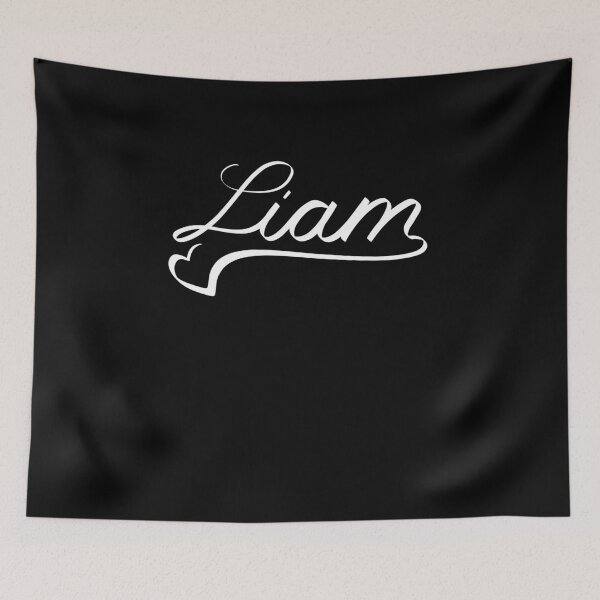 Item preview, LIAM NAME HEART LINE ART | Baby love unique proposal designed and sold by yourtravelguide.