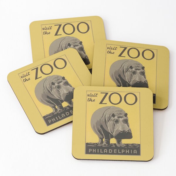 Item preview, Hippo Visit the Zoo, Philadelphia  poster  designed and sold by Nostrathomas66.