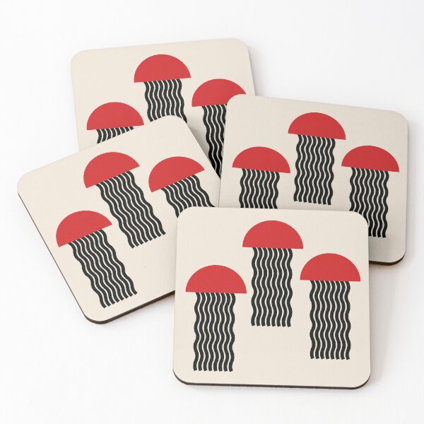 Item preview, Red Jellyfish designed and sold by EllinorPrints.