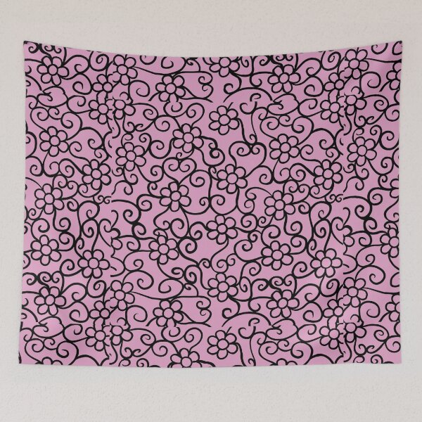 Item preview, Pink beautiful flower pattern designed and sold by muffinstandd.