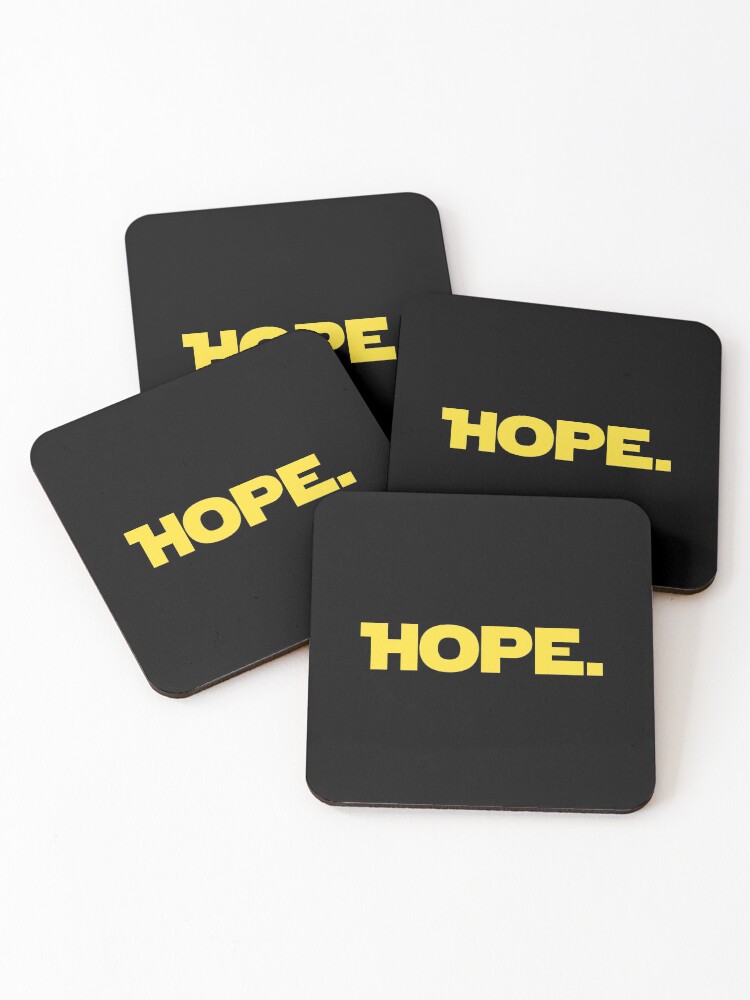 Thumbnail 1 of 5, Coasters (Set of 4), Hope designed and sold by ElleBeeCreation.