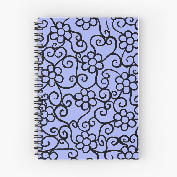 Item preview, Blue beautiful flower pattern designed and sold by muffinstandd.