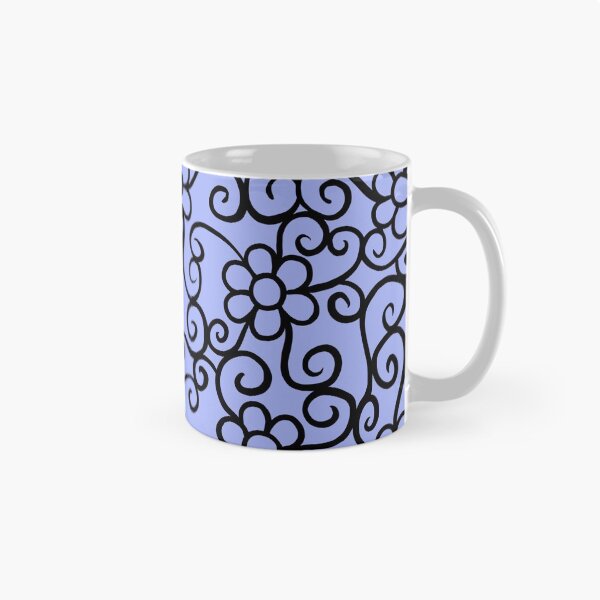Item preview, Blue beautiful flower pattern designed and sold by muffinstandd.