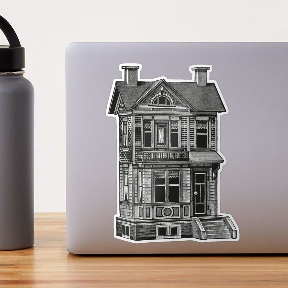 Doll house drawing - Drawing - Sticker