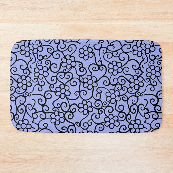 Item preview, Blue beautiful flower pattern designed and sold by muffinstandd.