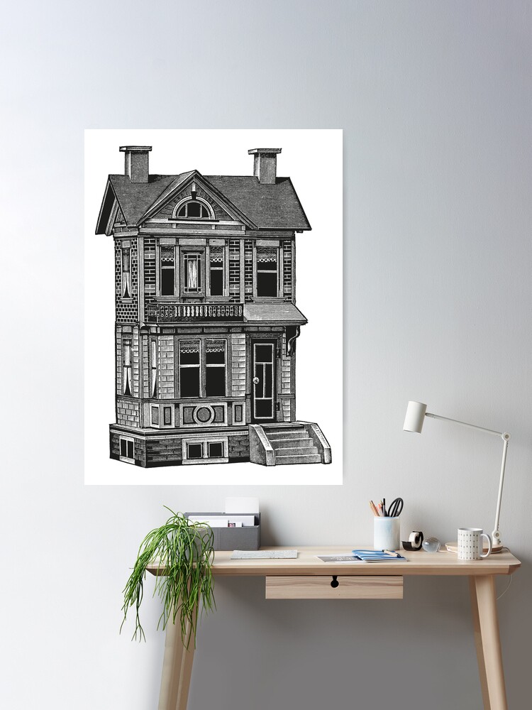 Doll house drawing Poster for Sale by digsterdesigns