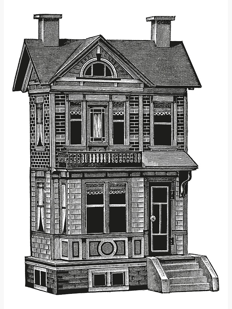 Doll house drawing Photographic Print for Sale by digsterdesigns