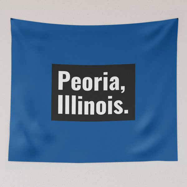 Item preview, Peoria Illinois Square designed and sold by Taumaturgo.