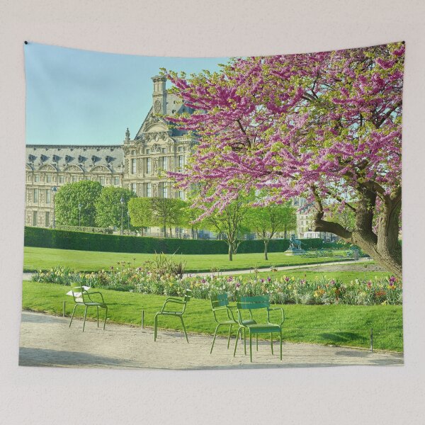 Item preview, Louvre Museum in Spring designed and sold by Skayart.