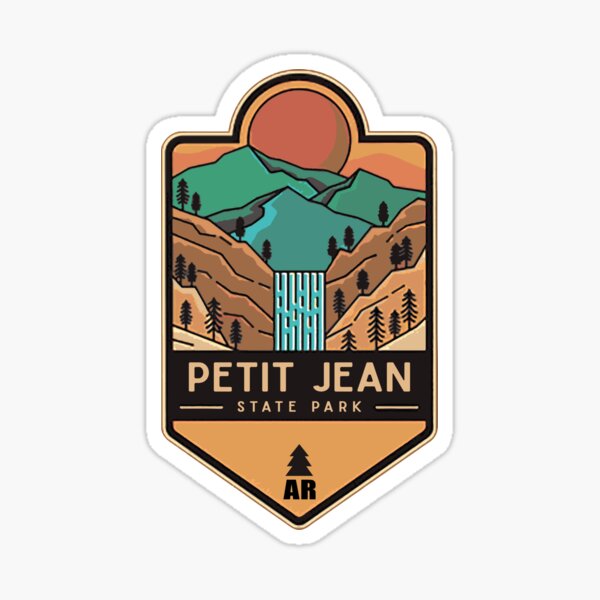 Petit Jean State Park Arkansas State Park Wildtier Zeder fällt Sticker