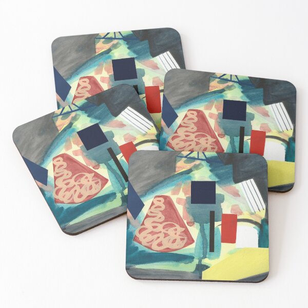 Item preview, Abstract Landscape Colour Art Print designed and sold by lisavrobinson.
