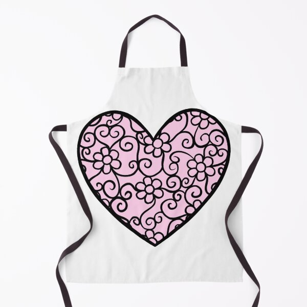Item preview, Light Pink Heart with flower pattern designed and sold by muffinstandd.
