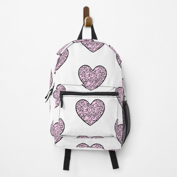 Item preview, Light Pink Heart with flower pattern designed and sold by muffinstandd.