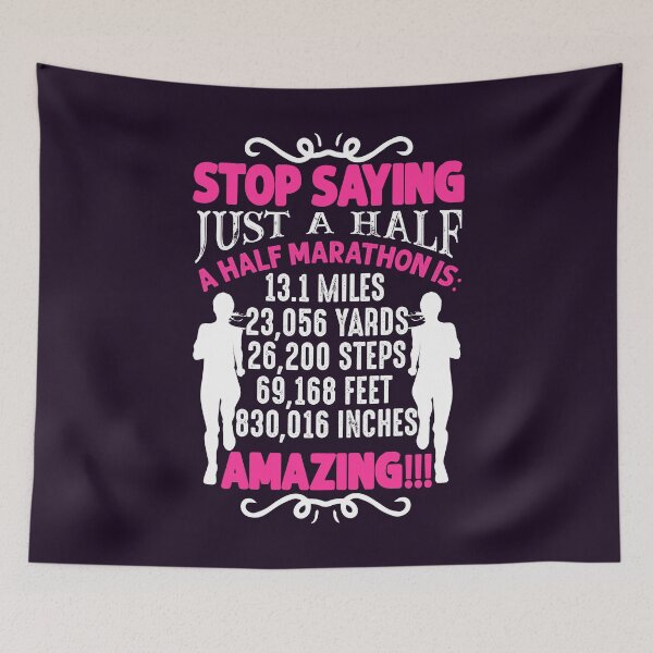 Item preview, Stop Saying Just A Half - Funny Marathon Saying designed and sold by motivationaltee.