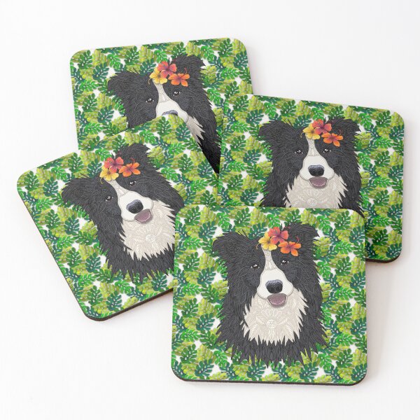 Item preview, Tropical Border Collie designed and sold by artlovepassion.