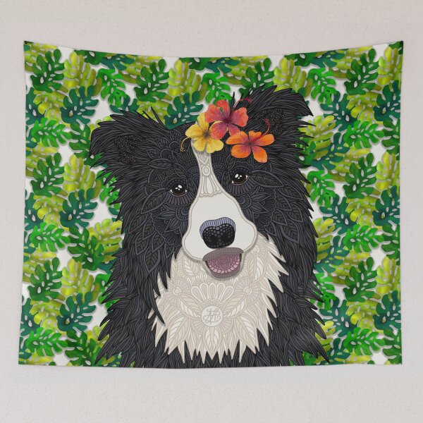 Item preview, Tropical Border Collie designed and sold by artlovepassion.