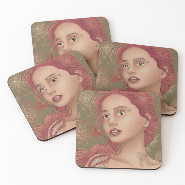 Item preview, Spring Portrait: Pink Haired Woman designed and sold by FluffyRose.
