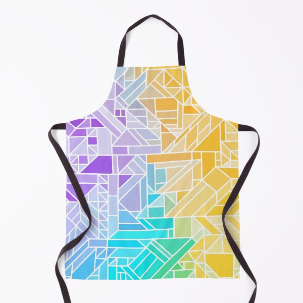 Item preview, Abstract Purple Yellow Pink Geometric Shapes Print // Colorful Multicolored Gradient Design Pattern designed and sold by AEJdesign.