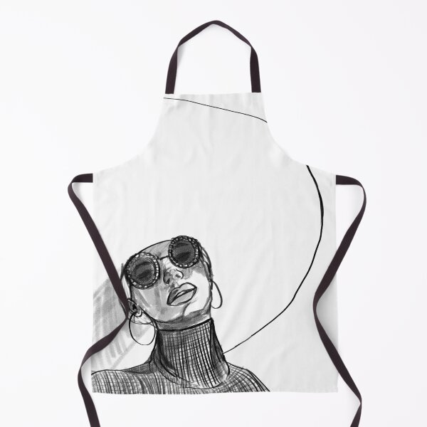 Item preview, Girl with big hat (black and white) designed and sold by Luzdelaluna.
