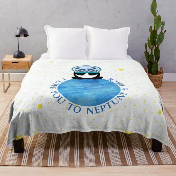 Artikelvorschau, Ich liebe dich bis Neptun und zurück - süßer Astronauten-Panda entworfen und verkauft von CuddlyPeas.