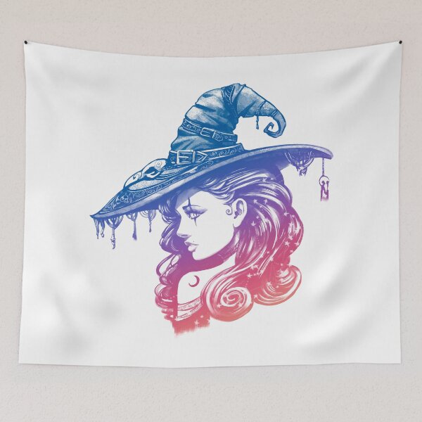Item preview, Pastel Goth Witch Women, Colorful Rainbow Pink Goth Occult Pagan Witch  designed and sold by Stephani Analah.