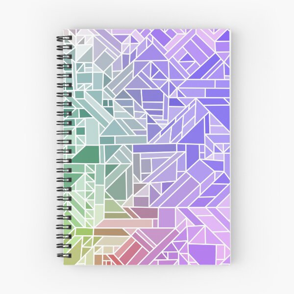 Artikelvorschau, Abstrakt Lila Blau Grün Geometrische Formen Drucken // Buntes mehrfarbiges Farbverlaufsmuster entworfen und verkauft von AEJdesign.