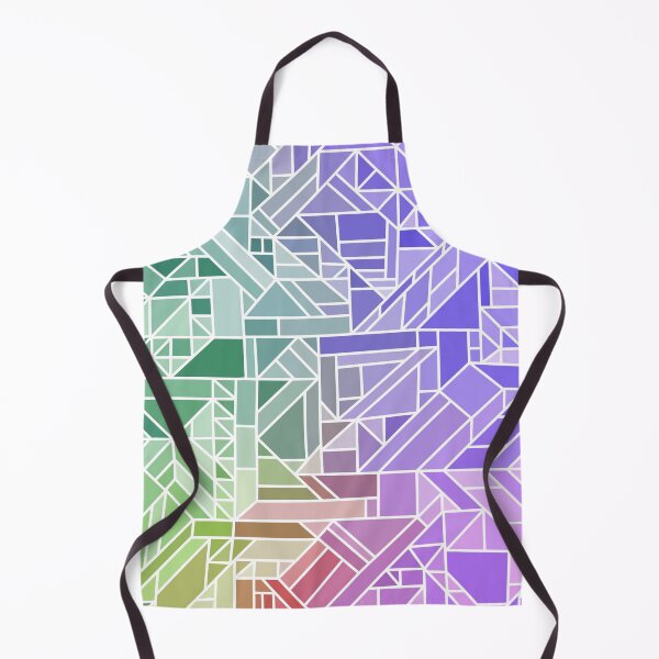 Item preview, Abstract Purple Blue Green Geometric Shapes Print // Colorful Multicolored Gradient Design Pattern designed and sold by AEJdesign.
