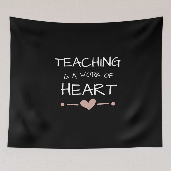 Item preview, Teaching Is A Work Of Heart designed and sold by Ava Rozalinda.