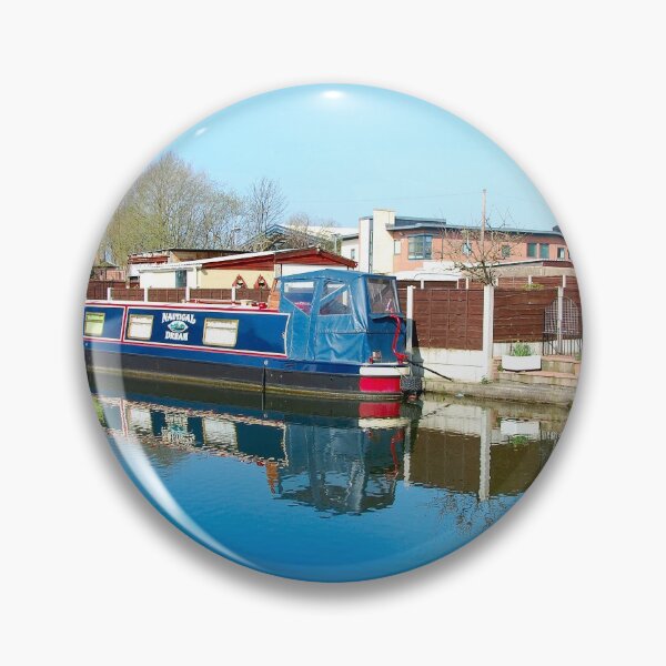 Item preview, Narrow boat outside your back door. designed and sold by ronsaunders47.