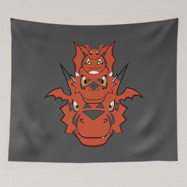 Item preview, Jyarimon Gigimon Guilmon Growlmon Evolution designed and sold by GeminiDaydreamer.