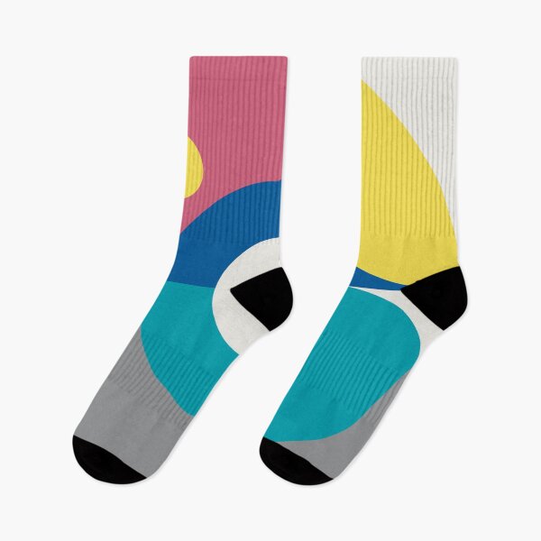 Item preview, Abstract geometric pattern with round shapes in multicolor palette variation designed and sold by acidmit.