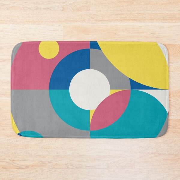 Item preview, Abstract geometric pattern with round shapes in multicolor palette variation designed and sold by acidmit.