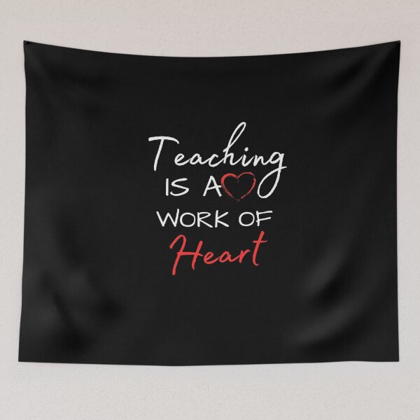 Item preview, Teaching Is A Work Of Heart designed and sold by Ava Rozalinda.
