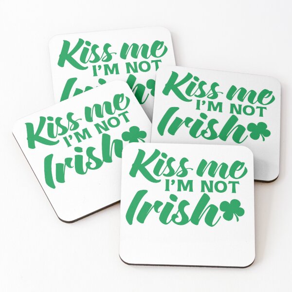 Aperçu de l'œuvre Drôle saint patrick embrasse-moi je ne suis pas irlandais créée et vendue par TheFlipRepublic.