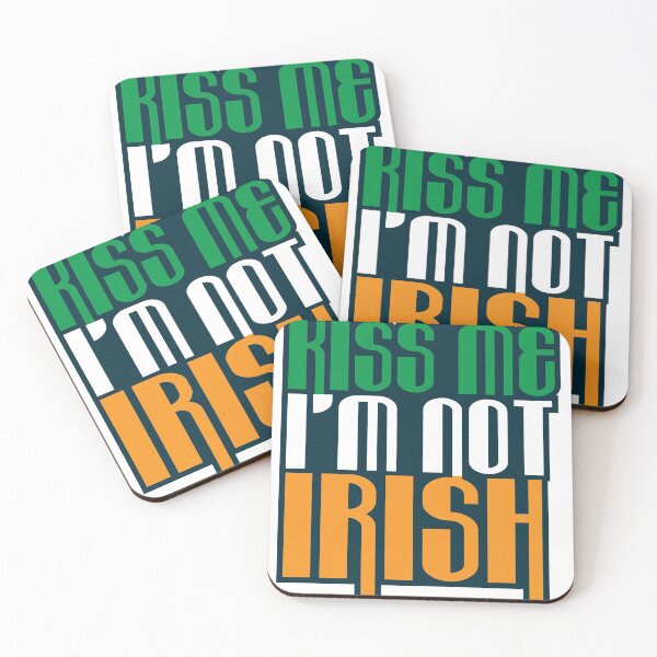 Aperçu de l'œuvre Drôle saint patrick embrasse-moi je ne suis pas irlandais créée et vendue par TheFlipRepublic.