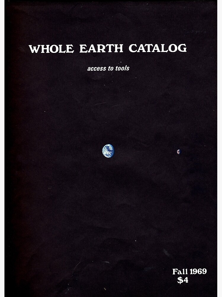 Disover Whole Earth Catalog Earthrise Premium Matte Vertical Poster