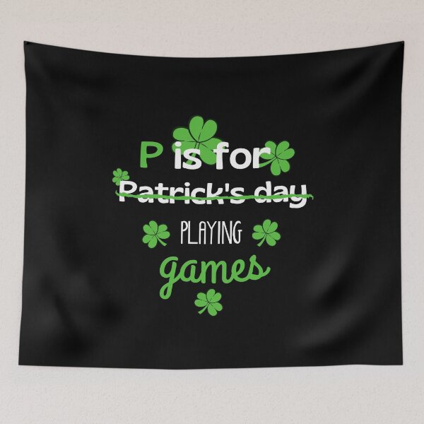 Item preview, P is for playing games Patrick's day  designed and sold by Bella85s.