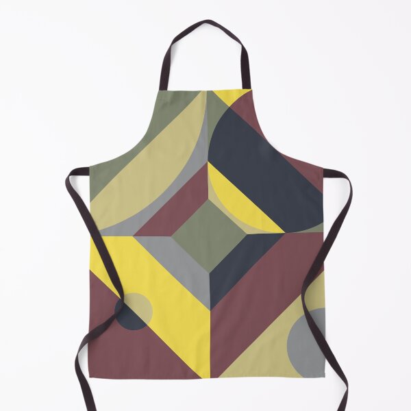Item preview, Abstract geometric pattern with rectangular and round shapes in multicolor palette variation designed and sold by acidmit.