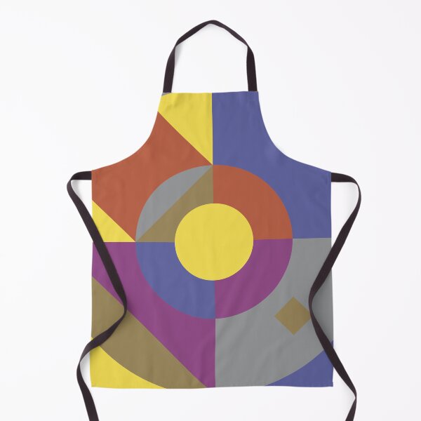 Item preview, Round and rectangular shapes in abstract geometric pattern in multicolor palette variation designed and sold by acidmit.