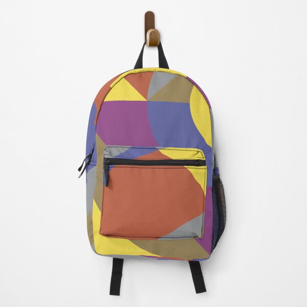 Item preview, Round and rectangular shapes in abstract geometric pattern in multicolor palette variation designed and sold by acidmit.