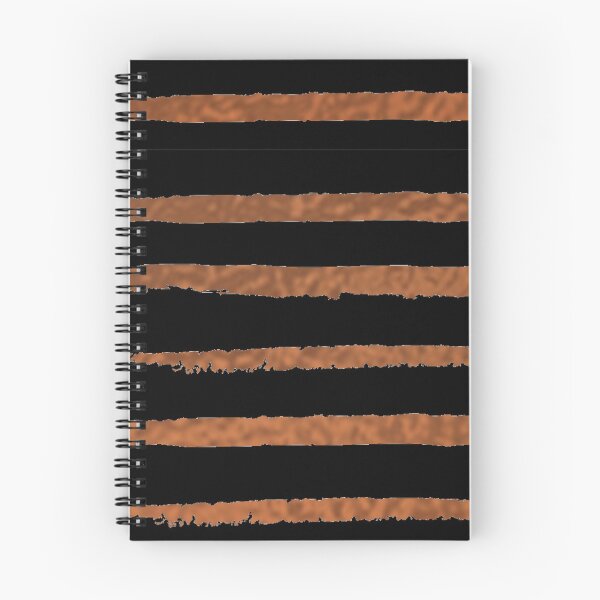 Item preview, Copper and black stripes decorative patterns designed and sold by NelBo.