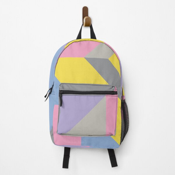 Item preview, Rectangular shapes in abstract geometric pattern in multicolor palette variation designed and sold by acidmit.